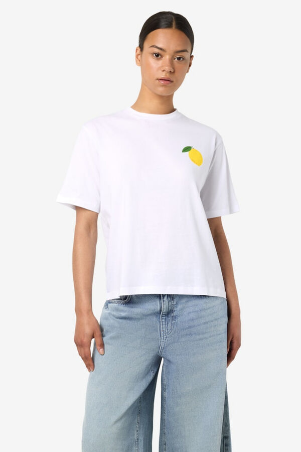 Noisy May Printed T-shirt white