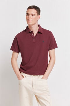 Springfield Piqu&eacute; contrast cuff slim fit polo shirt