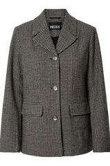 Pieces blazer jacket with pockets Crna