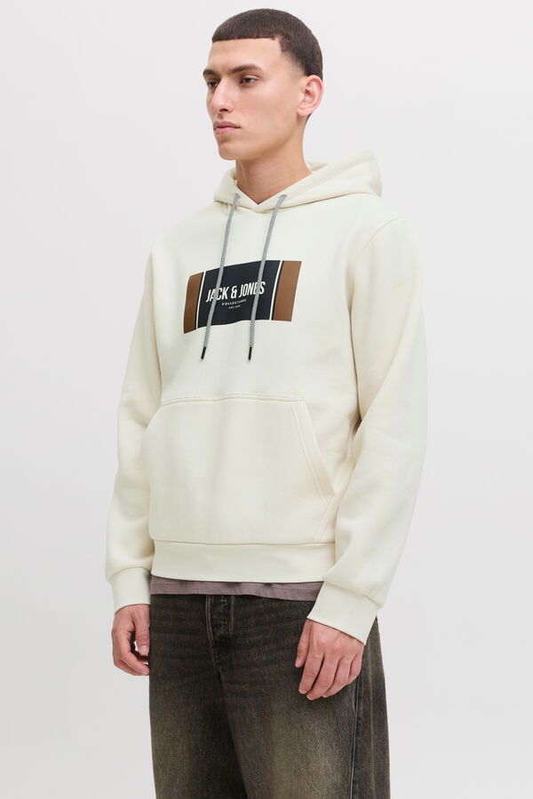 Jack & Jones Sudadera regular fit blanco