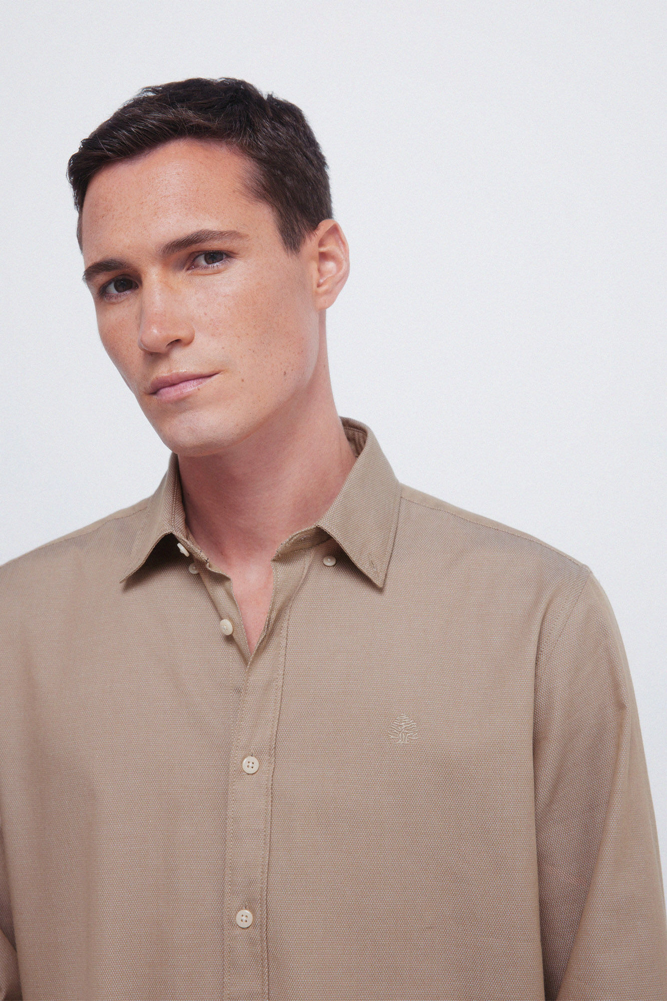 Springfield Two-tone structured shirt