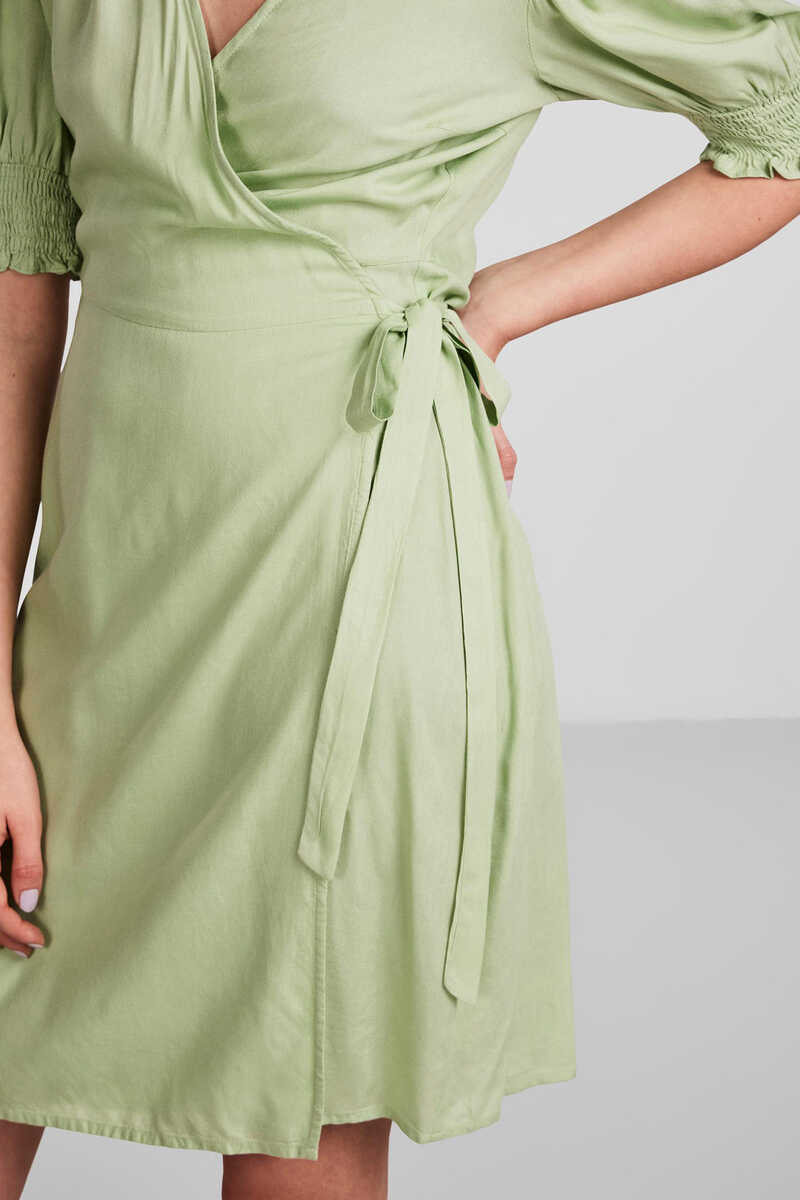 Springfield Short-sleeved midi dress. vert