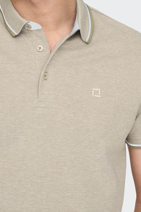Only & Sons Short-sleeved polo shirt grey