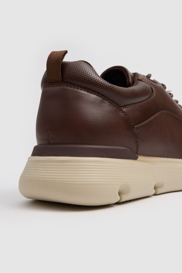 Inside Lace-up casual shoes nude