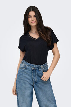 Only Kurzarm-T-Shirt Blau