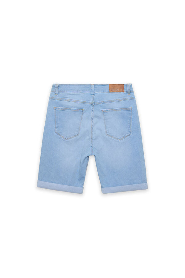 Springfield Bermudas Jeans Slim azul