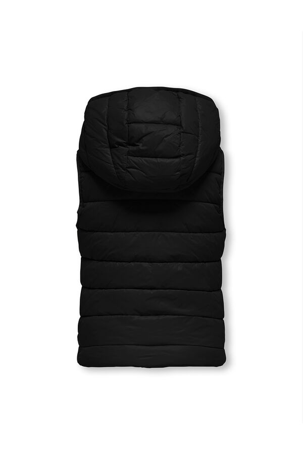 Only Girls Chaleco plumas de ni&ntilde;a negro