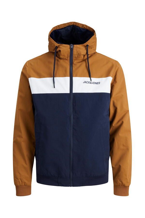 Springfield Lightweight technical hooded jacket brown