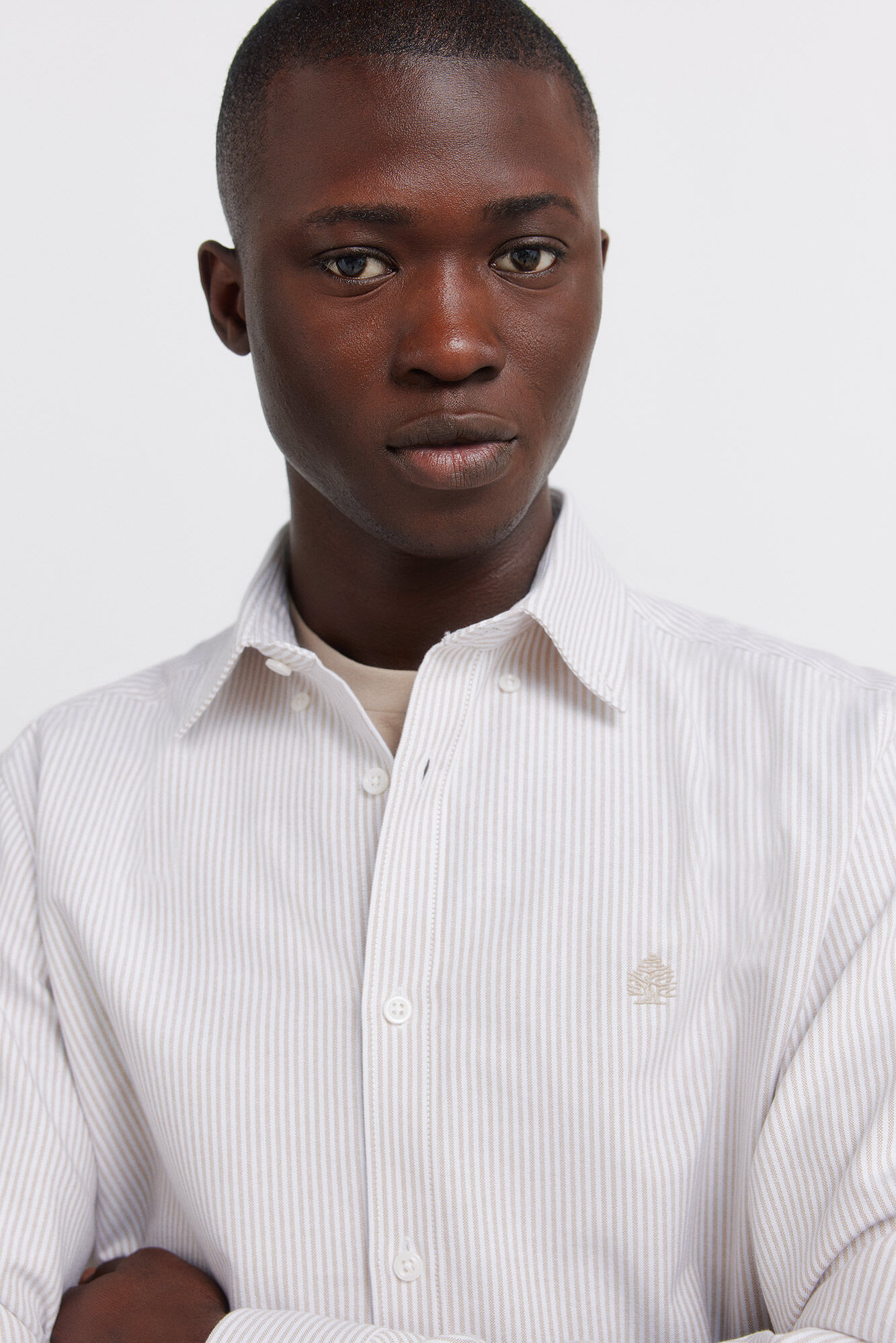 Springfield Striped oxford wrinkle free shirt