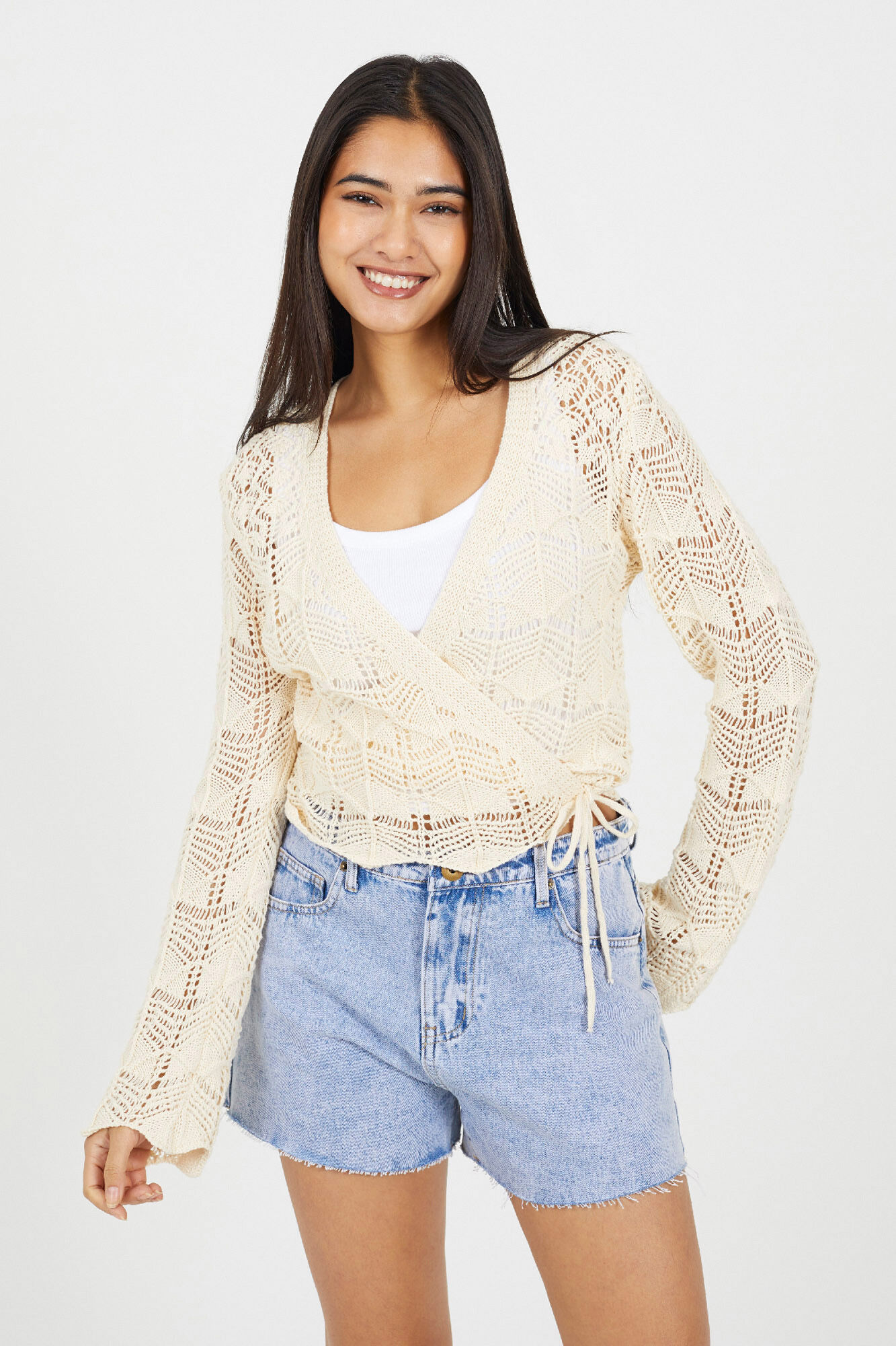 Brave Soul Casaco de malha com la&ccedil;o lateral