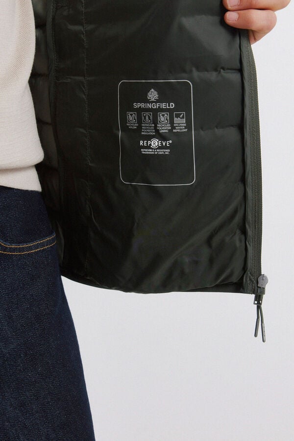 Springfield Colete acolchoado Caqui escuro