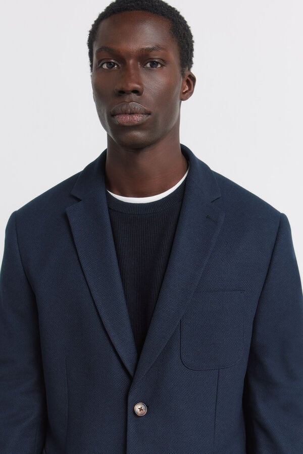 Springfield Cotton overshirt blue