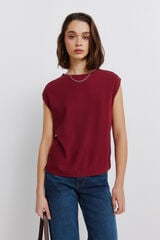 Springfield Plain basic straight T-shirt printed