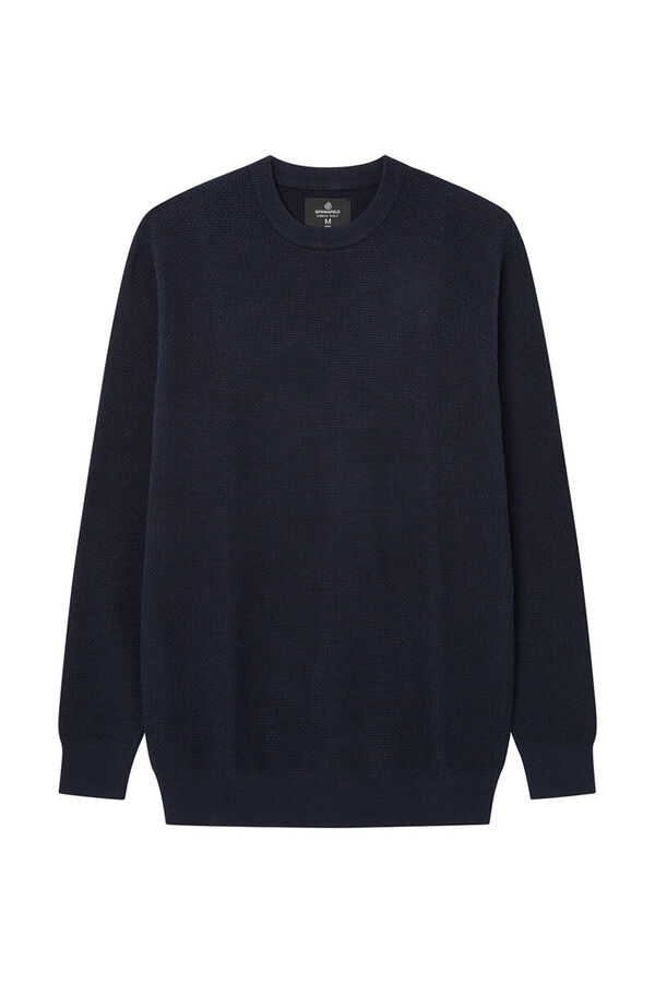 Springfield Pull structure coloré navy