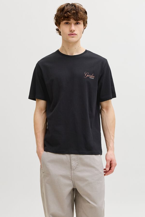 Jack & Jones Relaxed backprint T-shirt black