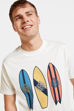 Springfield Camiseta árbol surf ecru