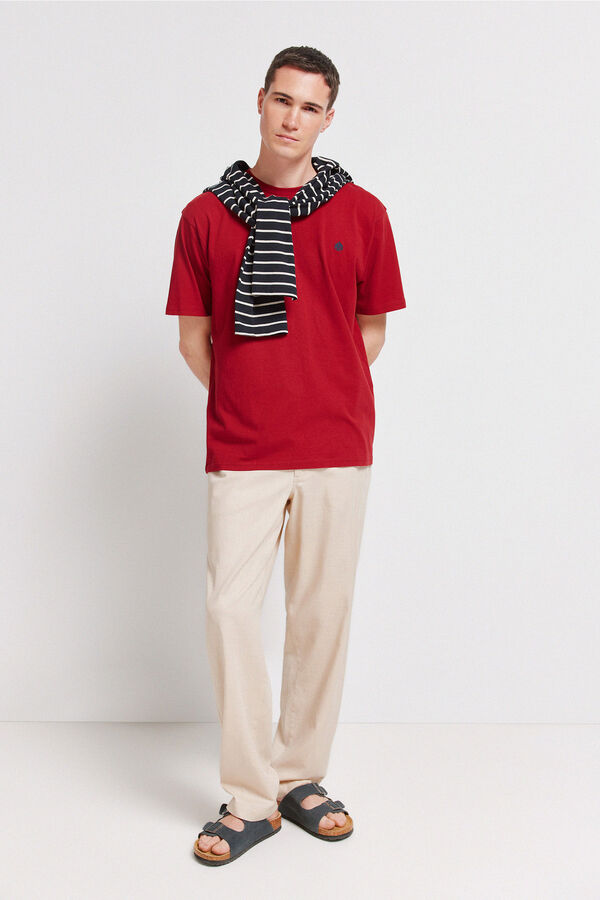 Springfield Springfield logo basic t-shirt red