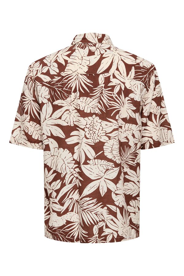 Only & Sons Camisa de manga curta vermelho