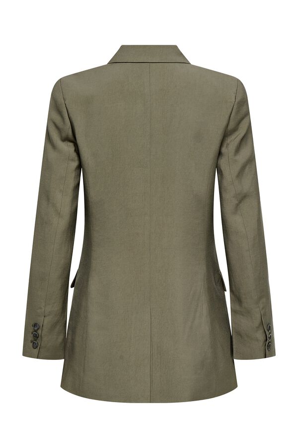 Only Blazer doble botonadura kaki