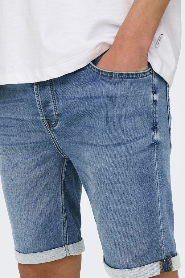 Only & Sons Bermuda vaquera azul