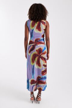 Topshop Vestido midi estampado