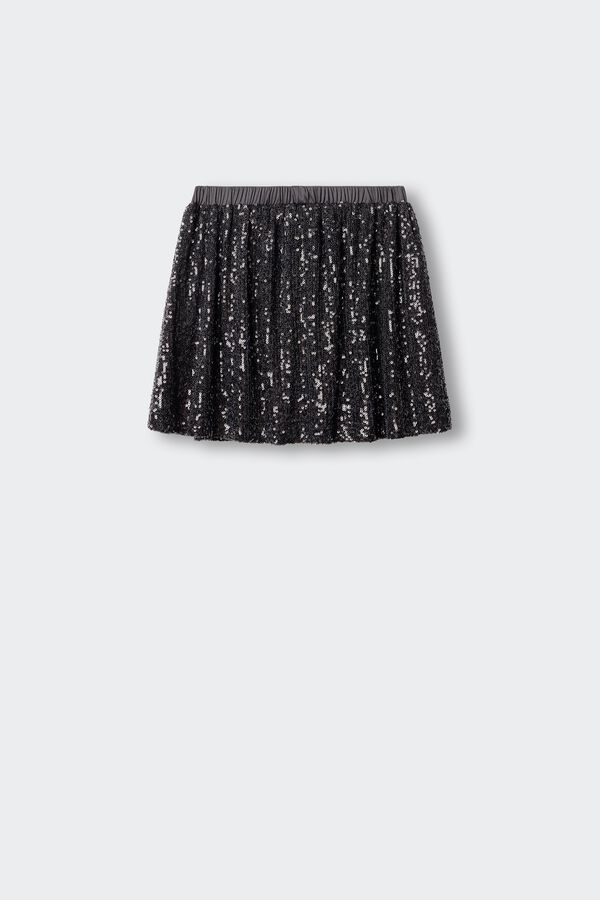 Springfield Kids Falda lentejuelas negra negro