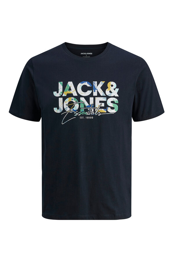 Jack & Jones Regular fit printed t-shirt Plava