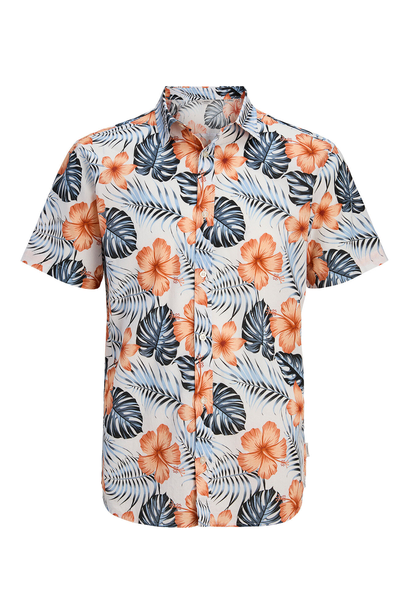 JJ REBEL Kurzarm-Hemd mit Print