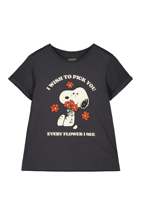 Springfield T-shirt do Snoopy cinza claro