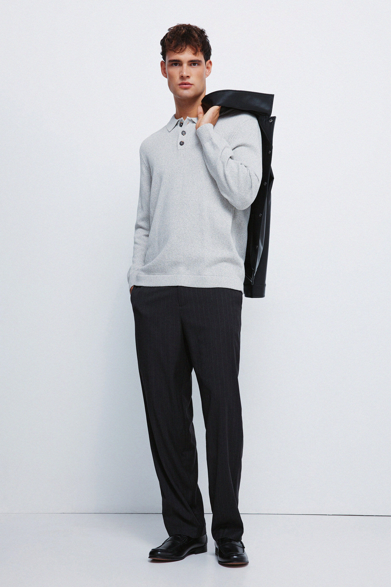 Springfield Polo shirt neck jumper with buttons