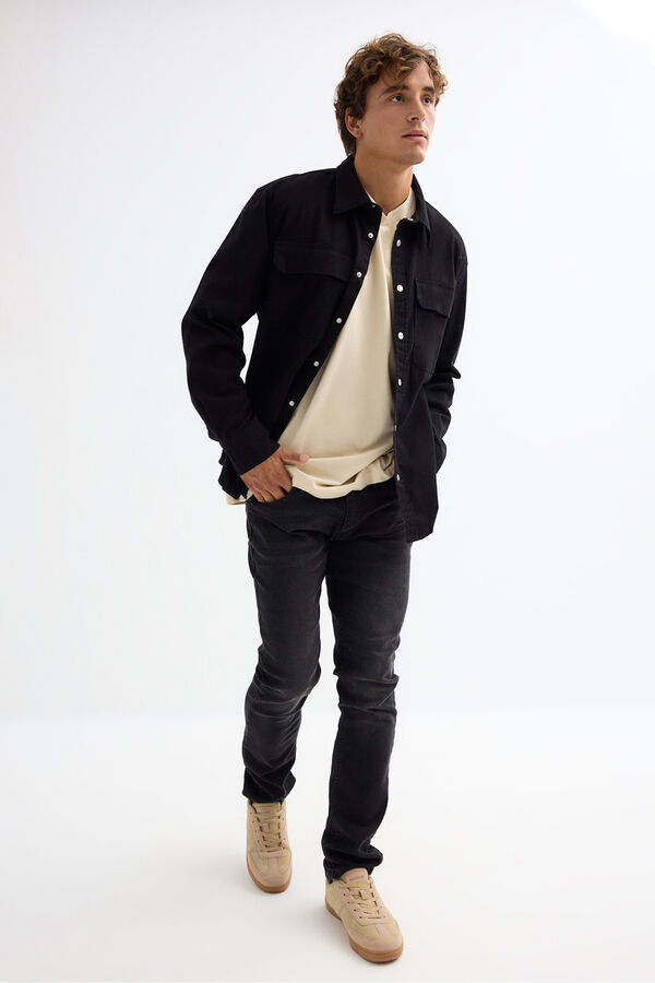 Inside Plain Shirt black