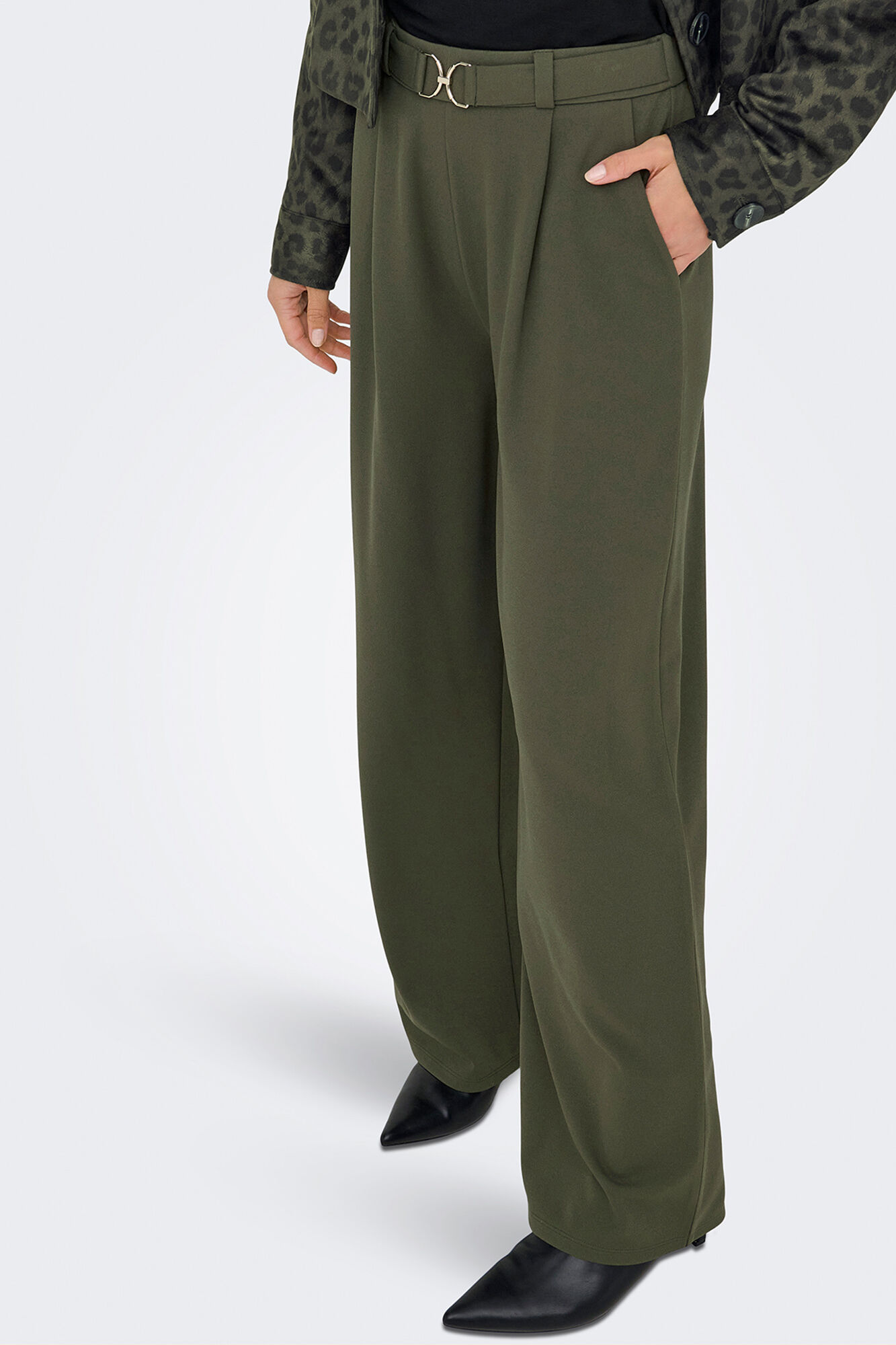 JDY Pantal&oacute;n recto pinzas