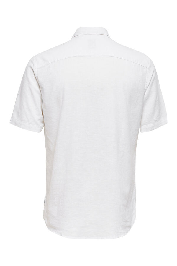 Only & Sons Camisa manga larga blanco