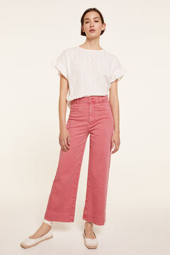 Springfield Coloured Culotte Jeans pink