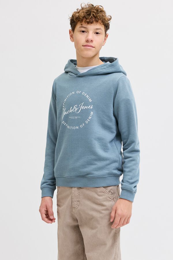 Jack & Jones Junior Fleece hooded sweatshirt grey