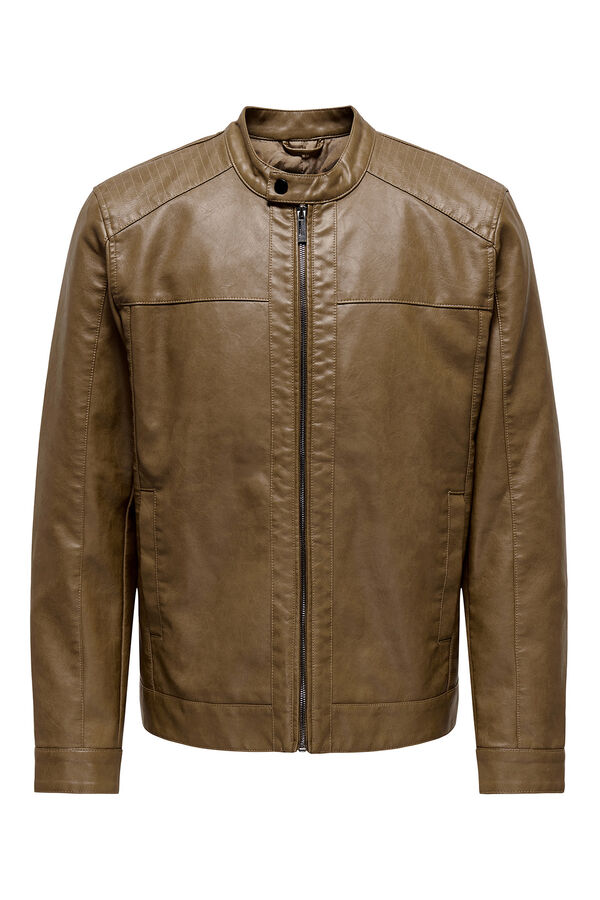 Only & Sons Biker jacket nude