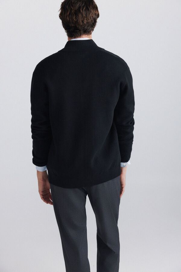 Springfield Zip fastening Milano cardigan black