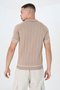 Brave Soul Polo de punto con manga corta