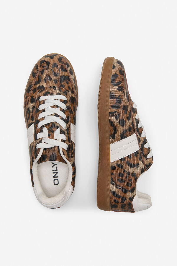 Only Low-top sneaker with contrasting stripes nude