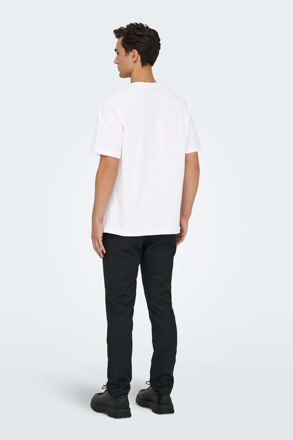 Only & Sons Short-sleeved T-shirt white