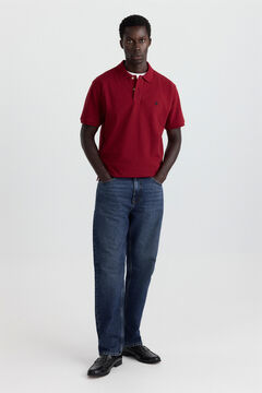 Springfield Piqu&eacute; basic regular fit polo shirt