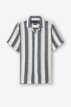 Springfield Regular Fit Striped Structured Shirt white