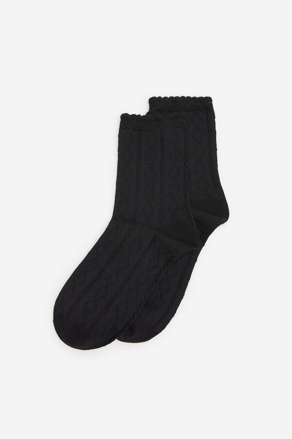 Springfield Textured socks crna