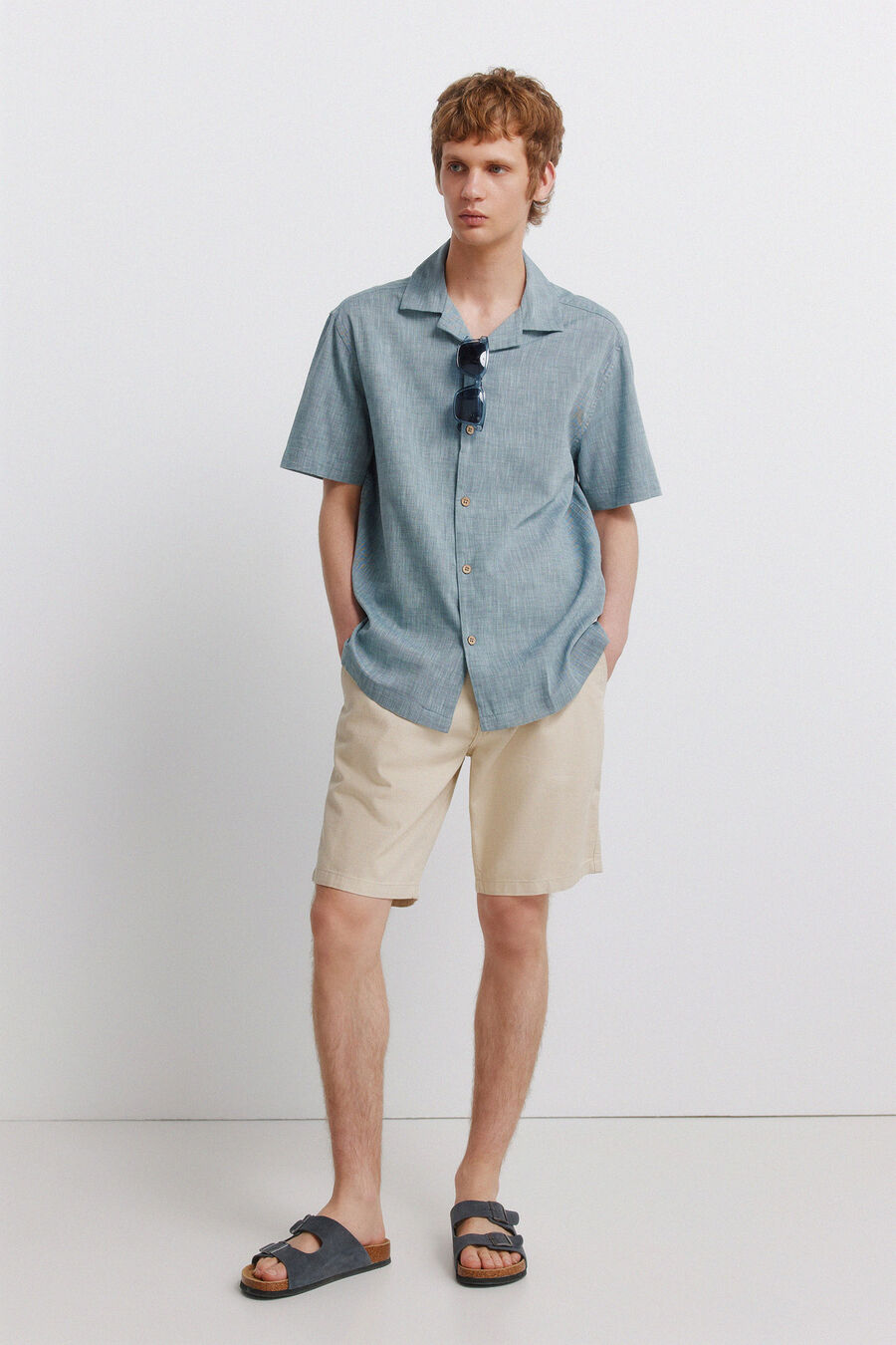 Bermuda algodón comfort fit