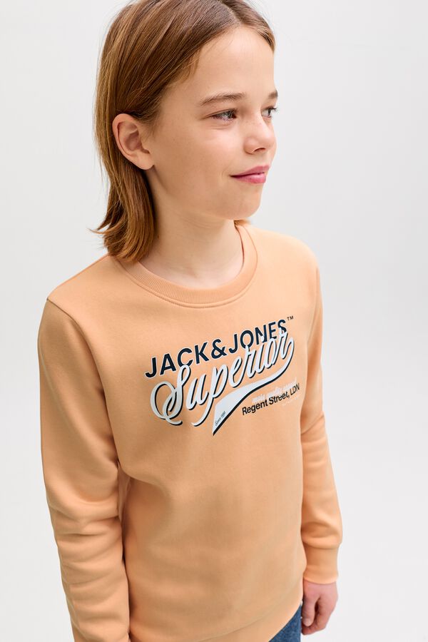 Jack & Jones Junior Large logo sweatshirt red