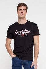 Springfield O&S print T-shirt crna