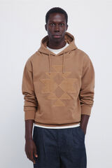Springfield Native hood sweatshirt brown
