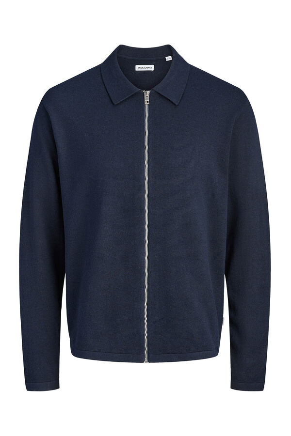 Jack & Jones Essential jersey-knit cardigan blue