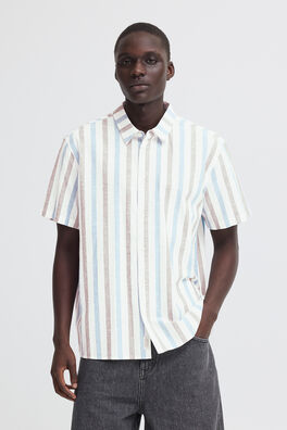Camisa de manga corta rayas