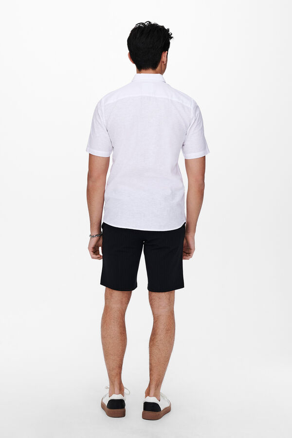 Only & Sons Camisa manga larga blanco